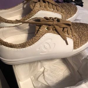 Chanel Tweed Sneakers